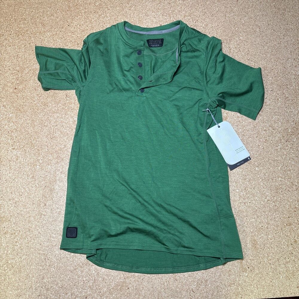 Bontrager Adventure Women's Wool Blend Cycling Henley Size Small Green B1